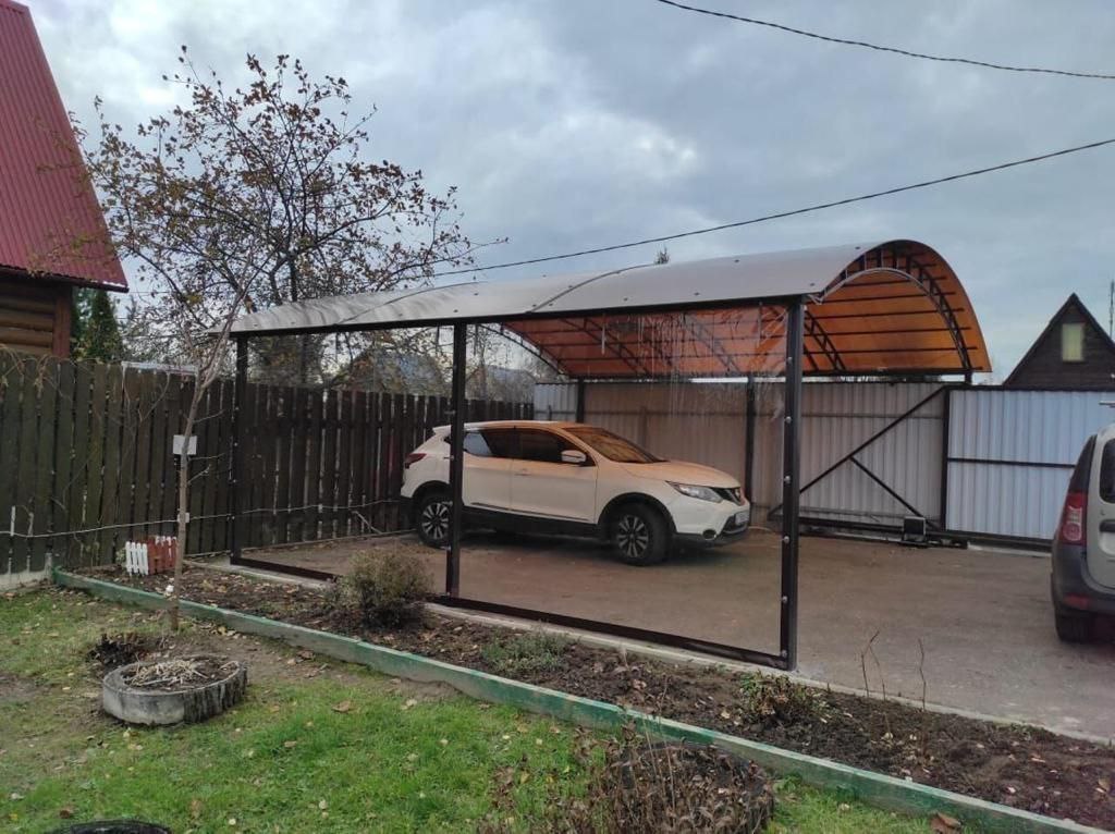 Прозрачные шторы ПВХ для навеса под автомобиль в Коммунарке